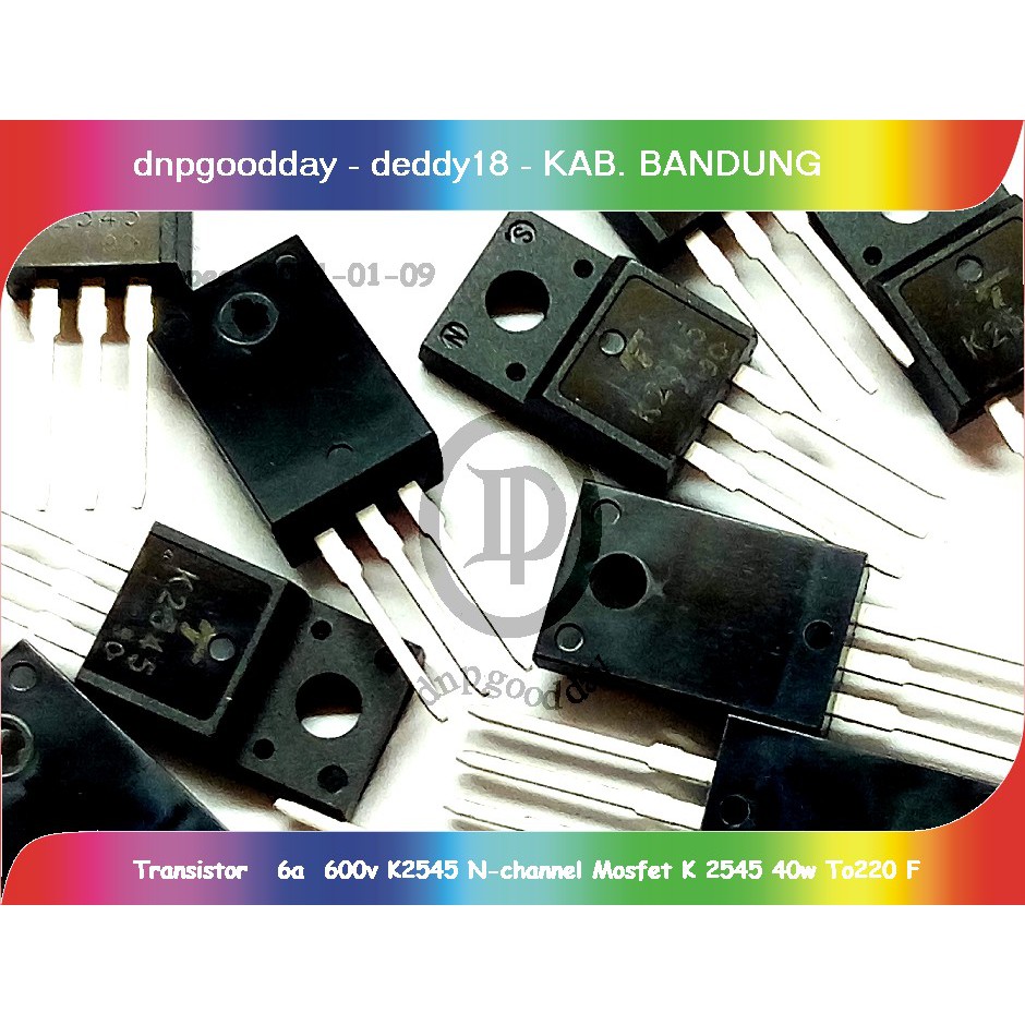 Jual Transistor 6a 600v K2545 N-channel Mosfet K 2545 40w T0220f ...