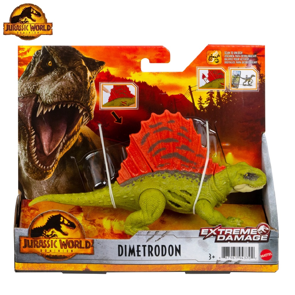 Jual Jurassic World 2022 Dominion Extreme Damage Dimetrodon Figure Shopee Indonesia