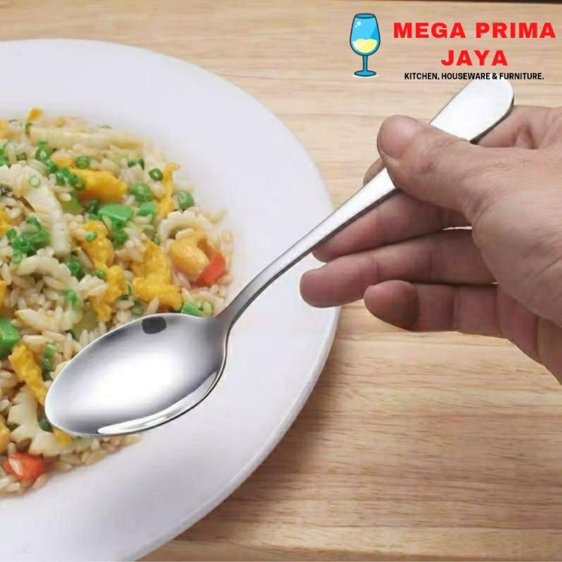 Jual Sendok Makan Besar Teh Kopi Kecil Es Krim Stainless Tebal Spoon ...
