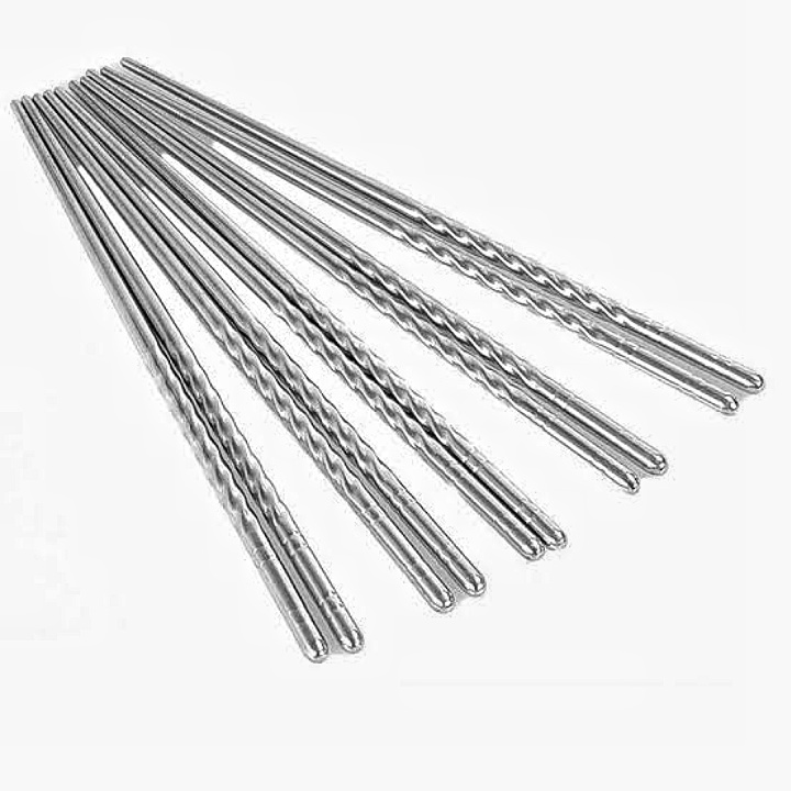 Jual sumpit chopsticks Chopstick korea jepang stainless 10 pcs / 1 set ...