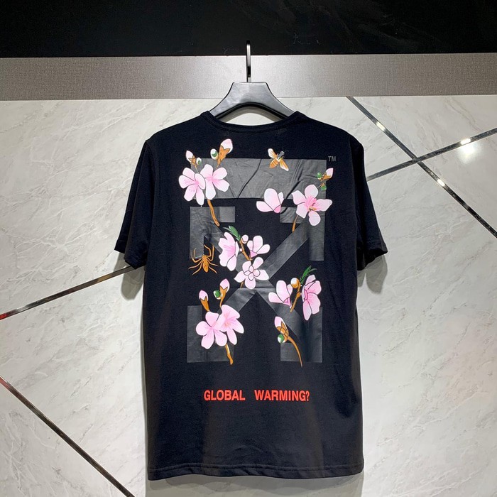 off white sakura tee