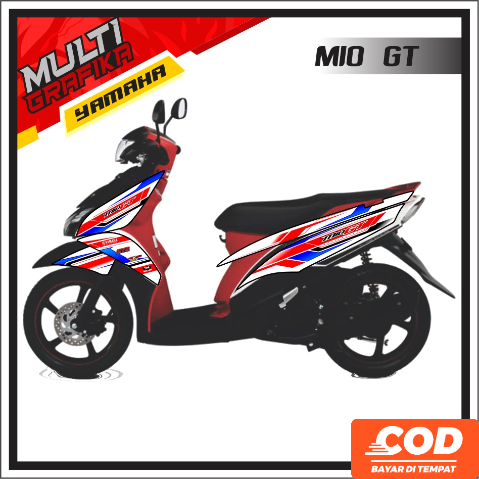 Jual Stiker Striping MIO GT Series A, Decal Custom Premium Motif Varian ...