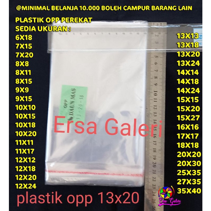 Jual Isi 100 Plastik Opp Lem 13x20 Plastik Ukuran 13x20 Plastik Opp Seal 13x20 Plastik Perekat 0820