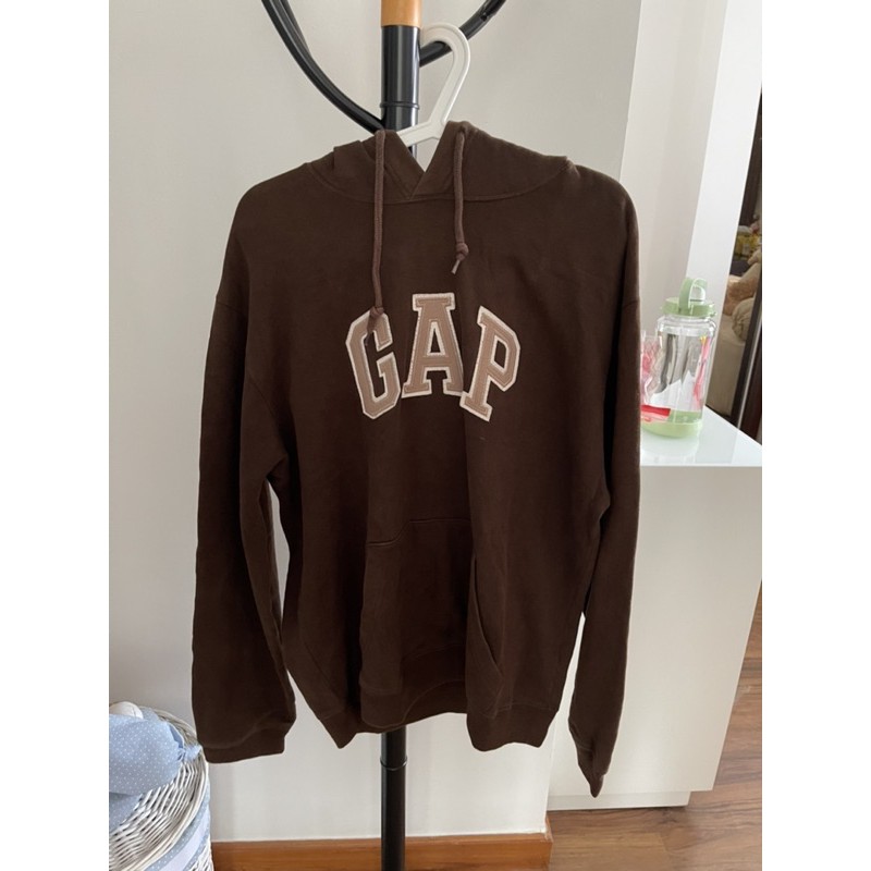 Jual GAP brown hoodie (coklat) | Shopee Indonesia