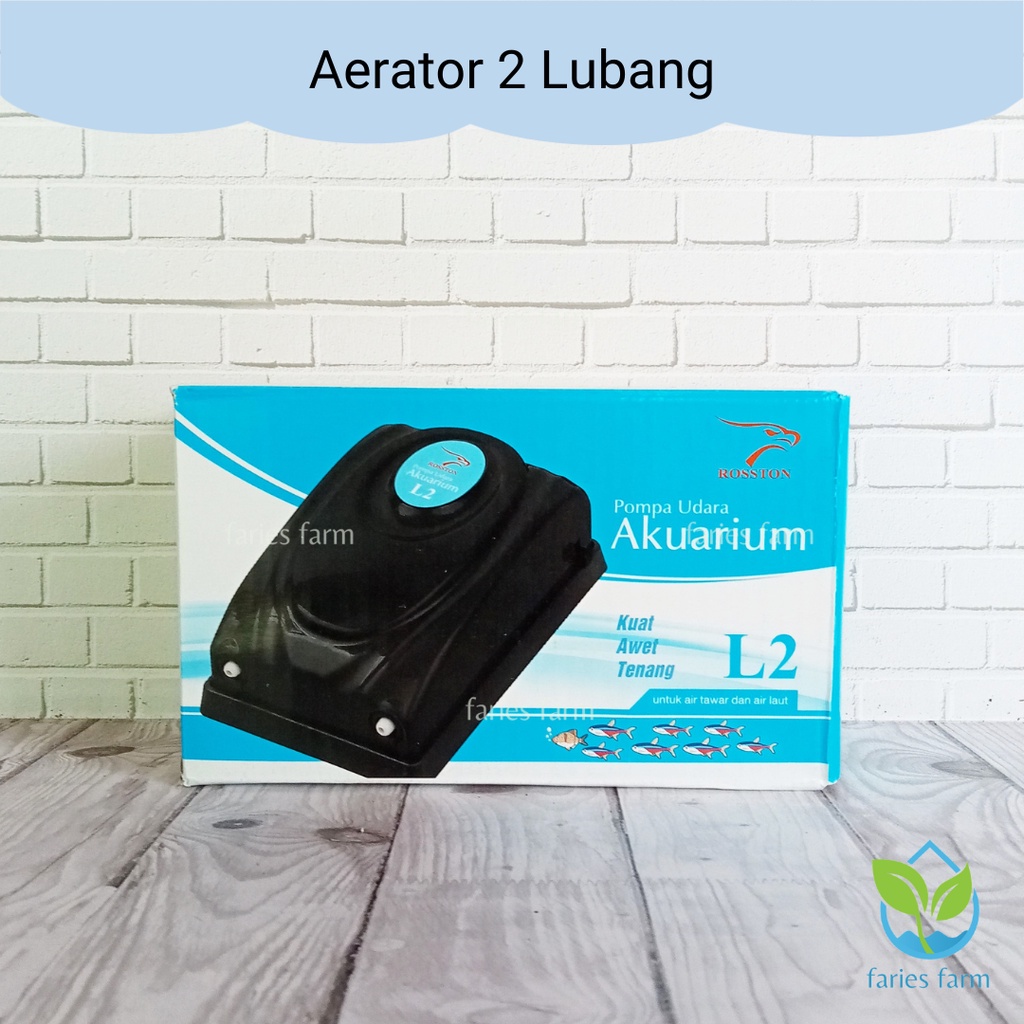 Jual Aerator Pompa Udara Rosston L2 Air Pump 2 Lubang Gelembung ...