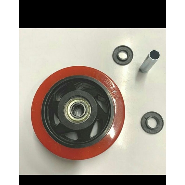 Jual roda pu wheel 4 inch roda well 4