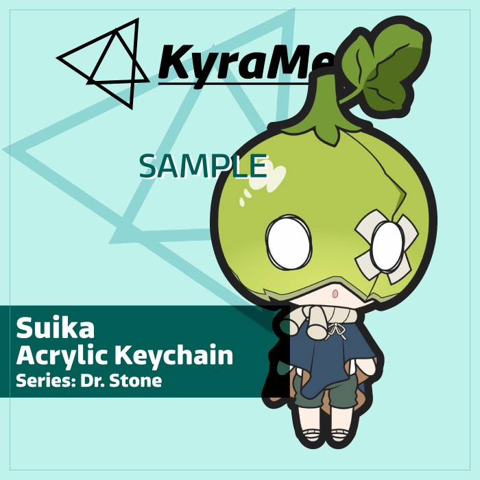 Jual Keychain Dr. Stone Suika Mask | KyraMerch Anime Fanmerch Dealer ...
