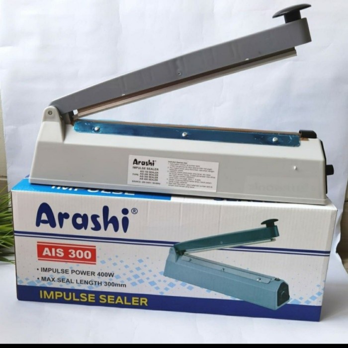 Jual Sealer Arashi AIS 300 Mesin Pres Plastik Implus Sealer Press W ...