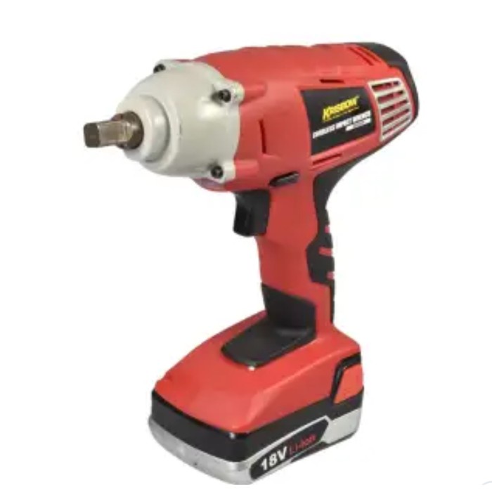 Jual Krisbow Mesin Impact Wrench Cordless Sq 1/2inc 18v Shopee Indonesia