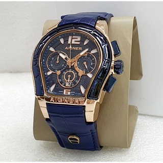 PROMO JAM TANGAN PRIA AIGNER PALERMO FOR MAN BLACK ROSE LEATHER