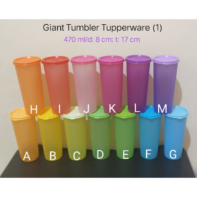 Jual Giant Tumbler Tupperware Aneka Warna 1 Shopee Indonesia