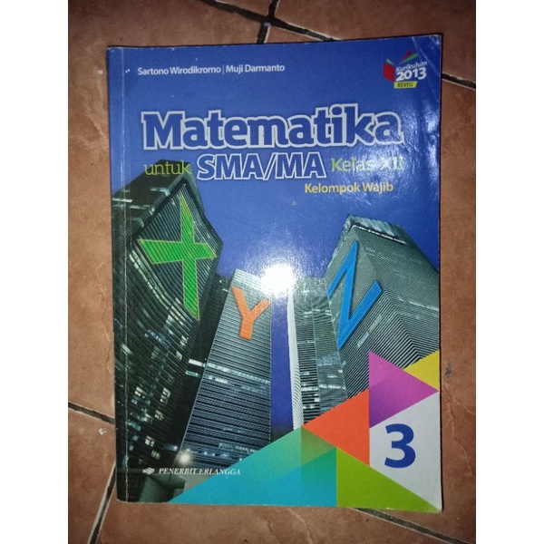 Jual [preloved Pribadi] Buku Paket Erlangga Matematika Wajib Kelas 12 ...