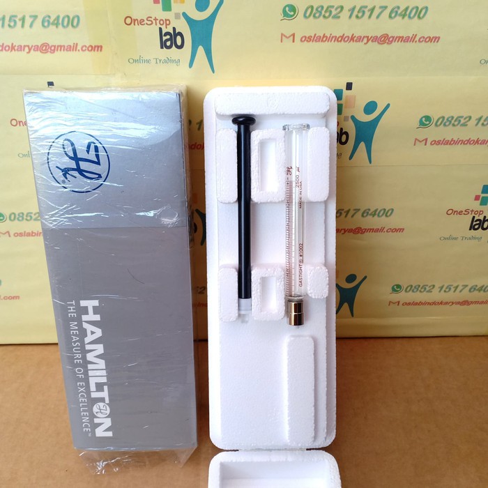 Jual HAMILTON 81420 Gastight Syringe 2.5 ML Model 1002 TLL syringe glass Shopee Indonesia