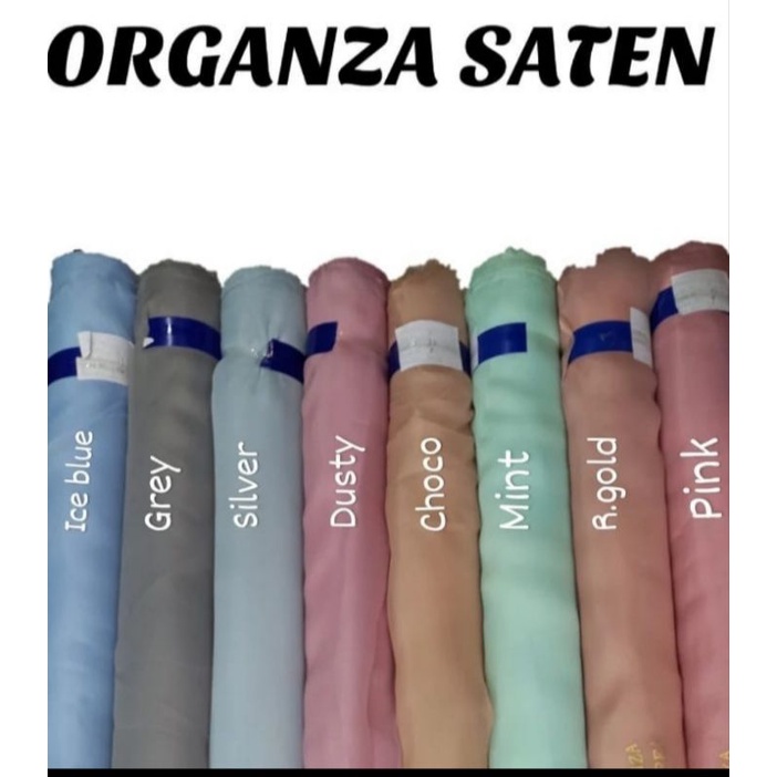 Jual Kain Kaca Organza Polos Kain Organza Polos Shopee Indonesia