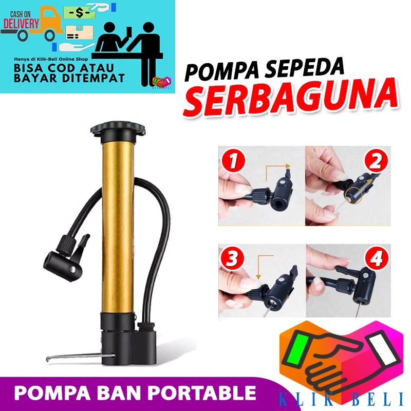 Jual Pompa Angin Mini Ban Sepeda Motor Mobil Pompa Tangan Hidrolis Pelampung Pump Portable