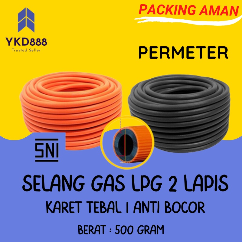 Jual SELANG GAS 2 LAPIS ORANGE | SELANG GAS PERMETER SNI | SELANG GAS 2 ...