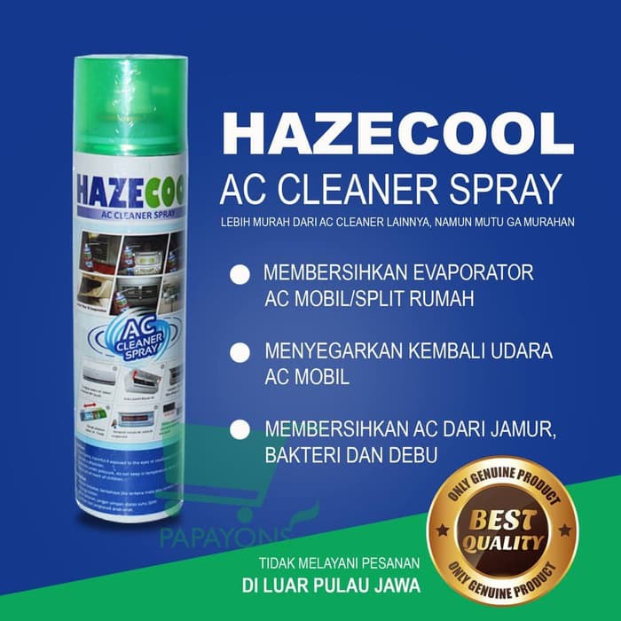 Jual Hazecool Ac Cleaner Spray - Ac Refresher Mobil Original 300Ml ...