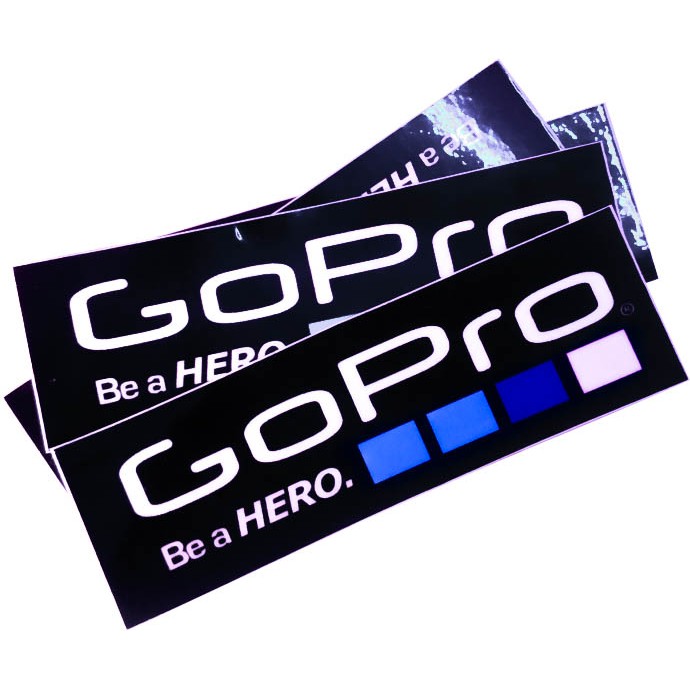 Jual Stiker GOPRO ukuran 9,5x3cm glosy | Shopee Indonesia