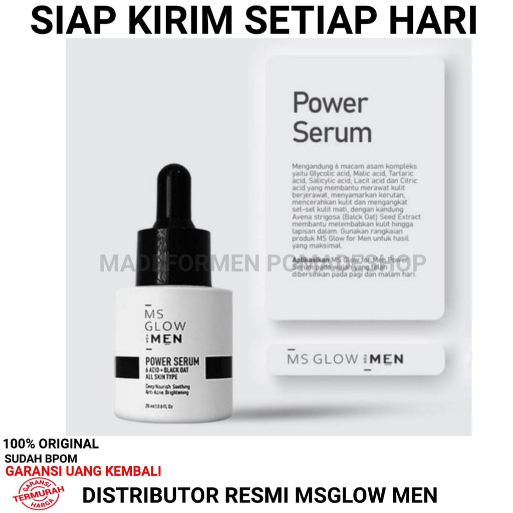 Jual Ms Glow For Men Paket Complete Komplit Lengkap Perawatan Wajah