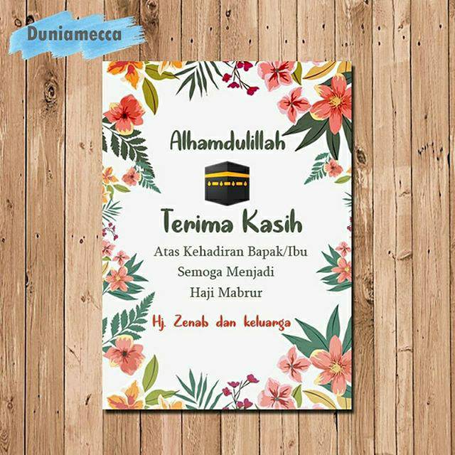 Jual Ucapan Terima Kasih Custom Untuk Pernikahan Tasyakuran Ulang Tahun Dll Shopee Indonesia 8676