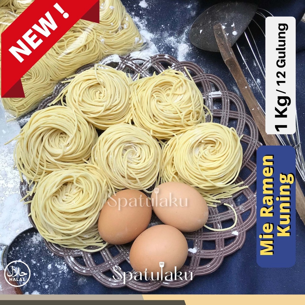 Jual MIE RAMEN KUNING / Japanese food / 1 Kg isi 12 Pcs ...