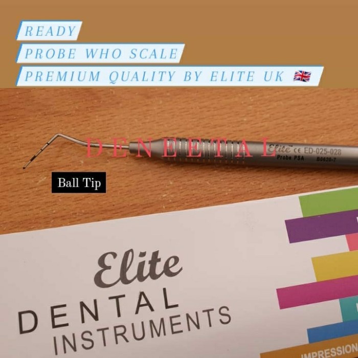 Jual ELITE PERIO PROBE WHO INTRUMENT DENTAL PERIODONTAL INSTRUMEN