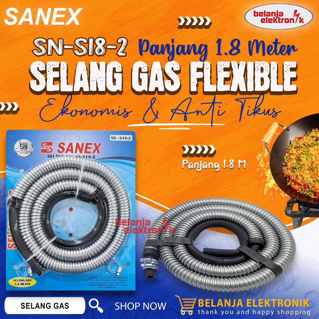 Jual Selang Gas Lpg Flexible M Sanex Sn S Shopee Indonesia