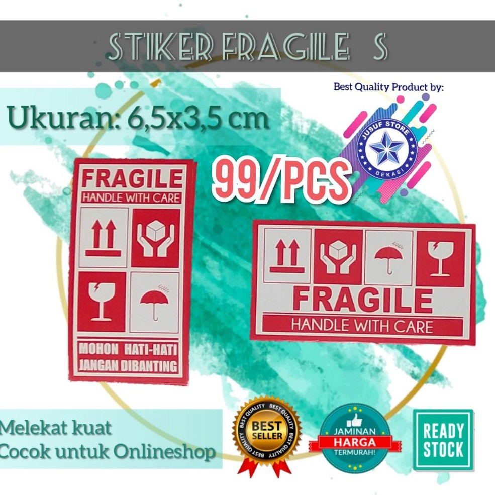 Jual Sticker Fragile Stiker Fragile Sticker Pecah Belah Pcs Shopee Indonesia