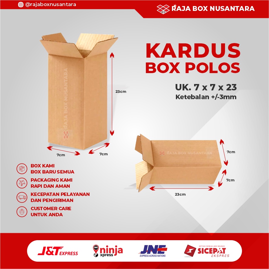 Jual Box Packing Botol Polos Uk 7x7x23cm | Shopee Indonesia