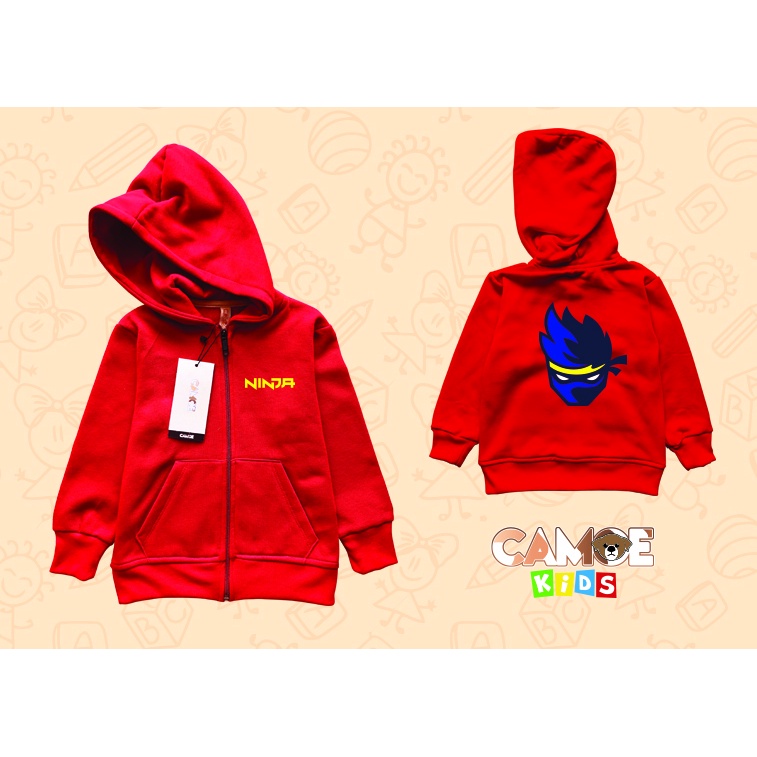 Jual Hoodie Zipper Anak Ninja Twitch Streamer fortnite new logo Shopee Indonesia