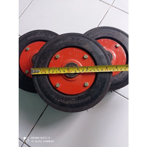 Jual Roda troli troly, Ban mati, roda gletrek, roda roli roly 8 in ...