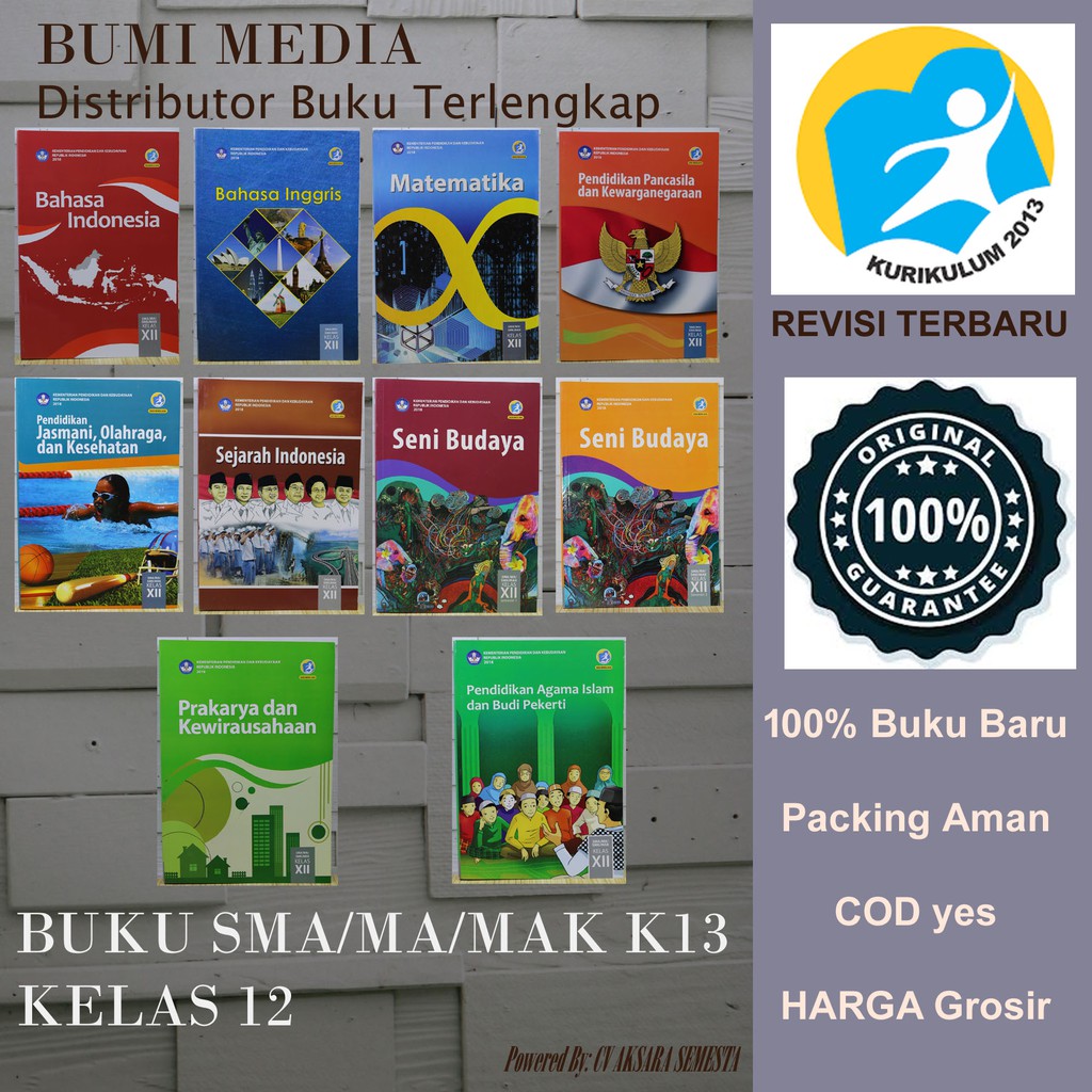 Jual Buku Paket Pelajaran Siswa Sma Smk Kelas Kurikulum Edisi