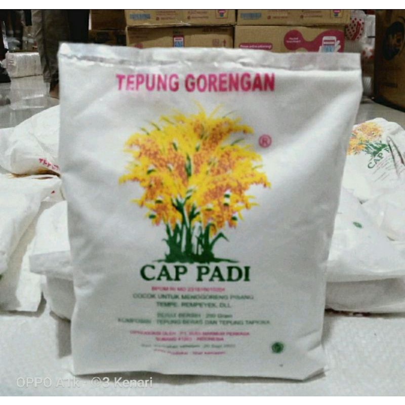 Jual tepung gorengan cap padi 200gr kombinasi tepung beras dan tepung ...