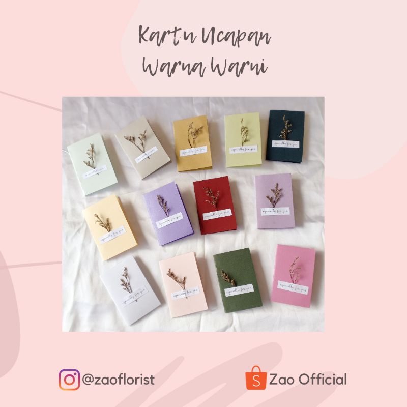 Jual Kartu Ucapan Warna Warni (greeting Card) 