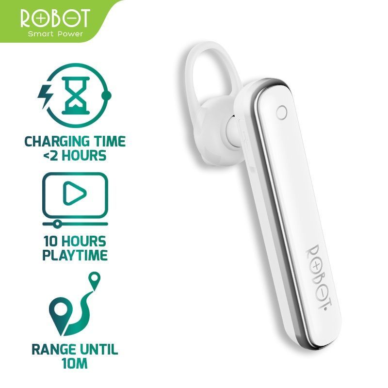 ORIGINAL Bluetooth Robot Talk 10 Headset Bluetooth Earphone Waterproof  IPX5 Garansi Tahun Suport Androit IOS Talk10