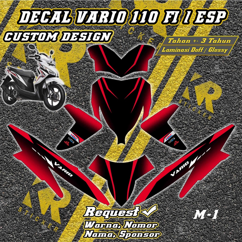 Jual Stiker Decal fullbody Vario 110 fi / esp Custom desain | sticker