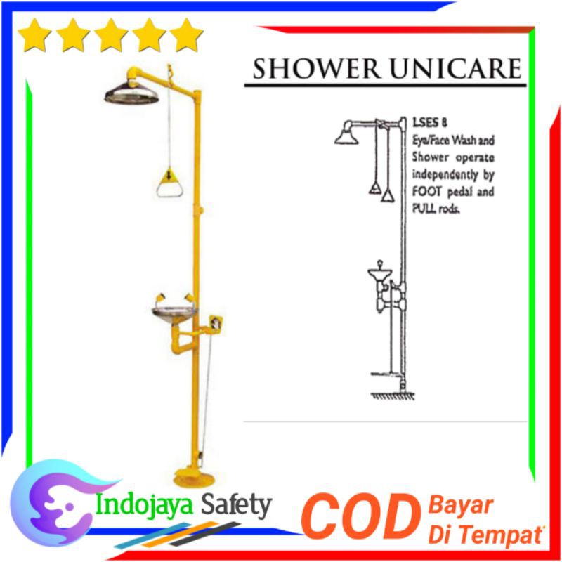 Jual Emergency Eyewash Unicare / Eye wash Shower Unicare Galfanis