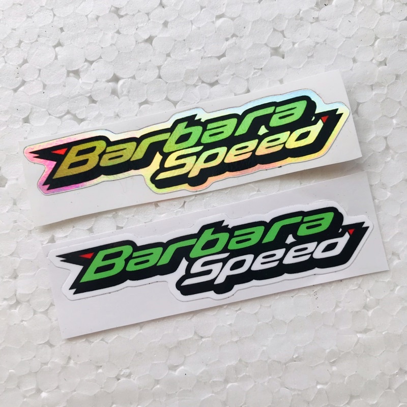 Jual Sticker Barbara Speed Hologram Laminasi Glossy | Shopee Indonesia
