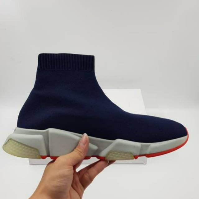 Balenciaga speed trainer store bleu marine