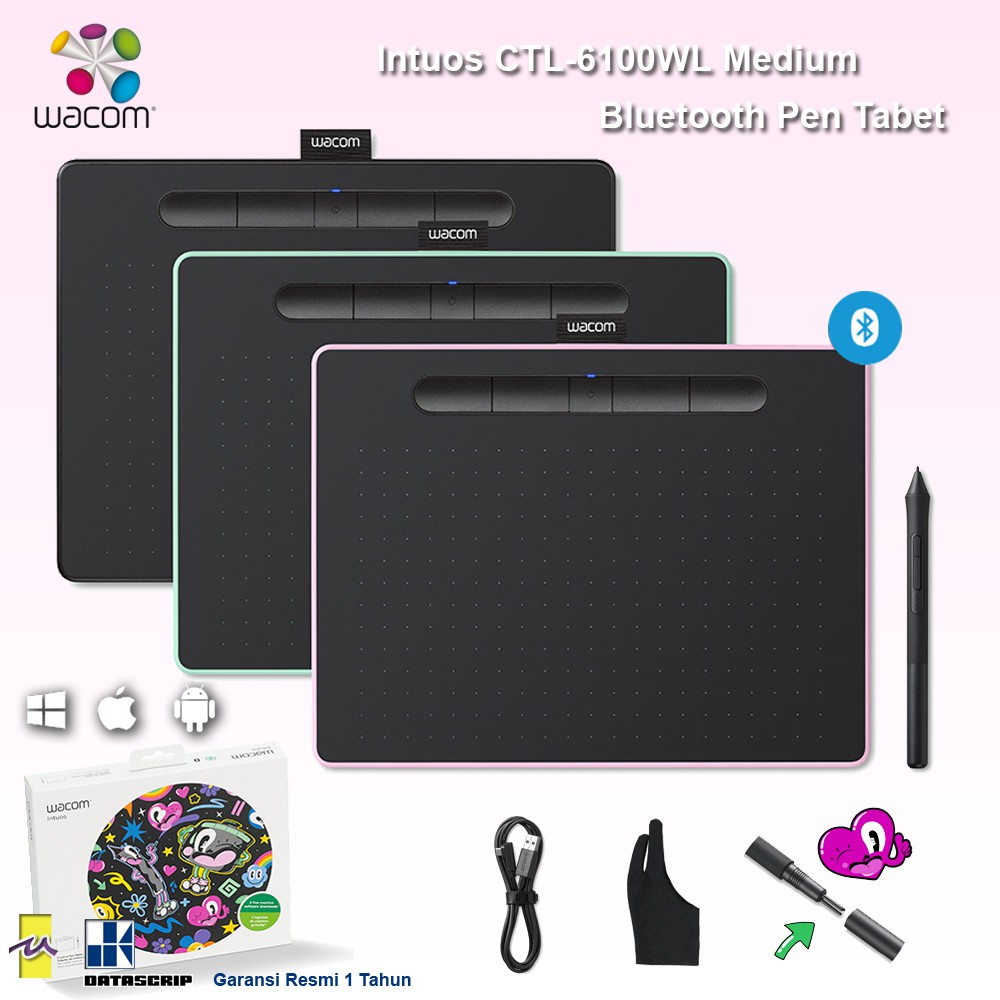 Jual Intuos M CTL6100WL Bluetooth Pen Tablet CTL6100 Medium