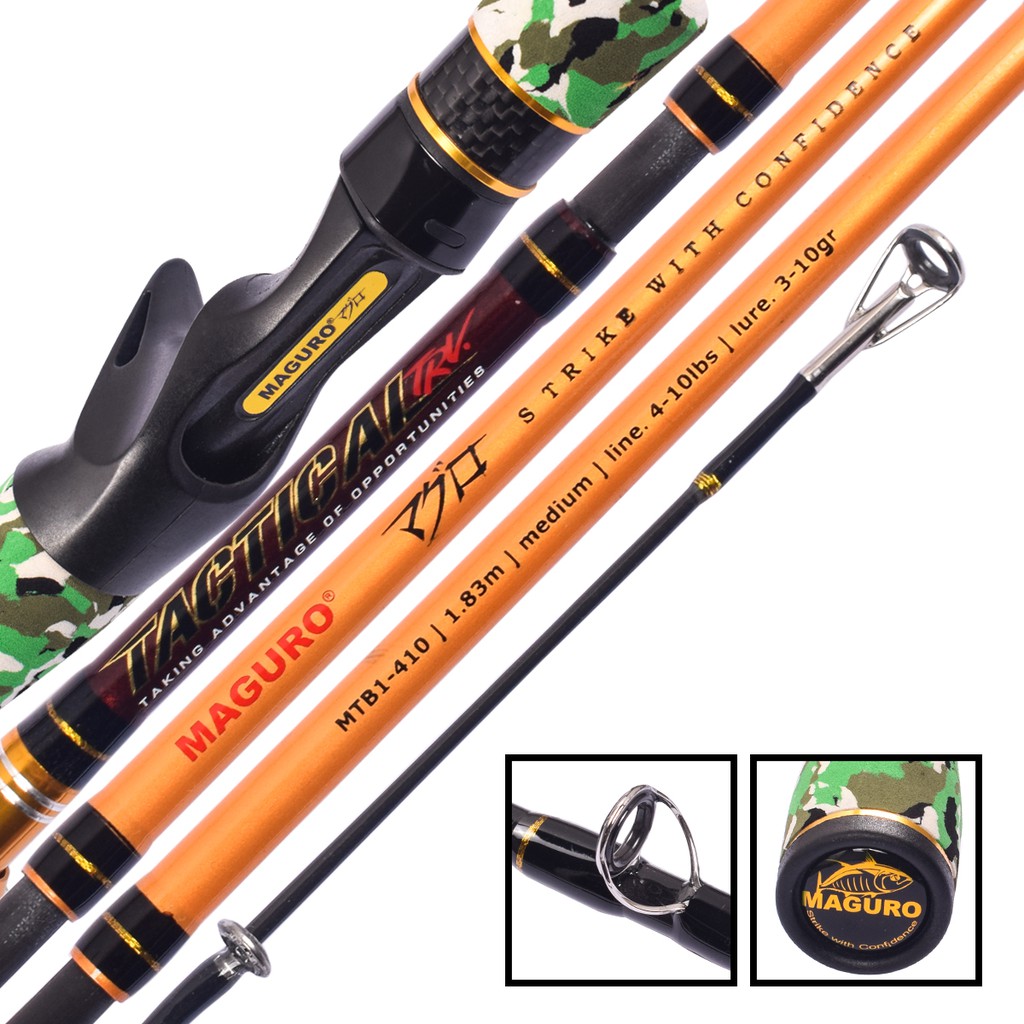Jual Travel Rod Joran Bait casting sambung Maguro Tactical TRV