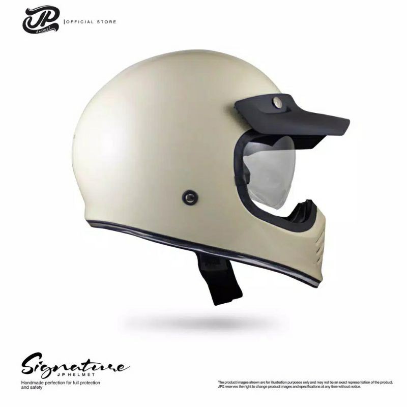 Jual Helm JPX/JP Retro Signature Full Face Soild Color | Shopee Indonesia