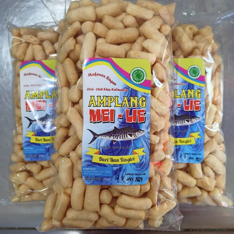 Jual 1 Kg Kerupuk Kuku Macan Amplang Cap Mei Lie Rasa Ikan