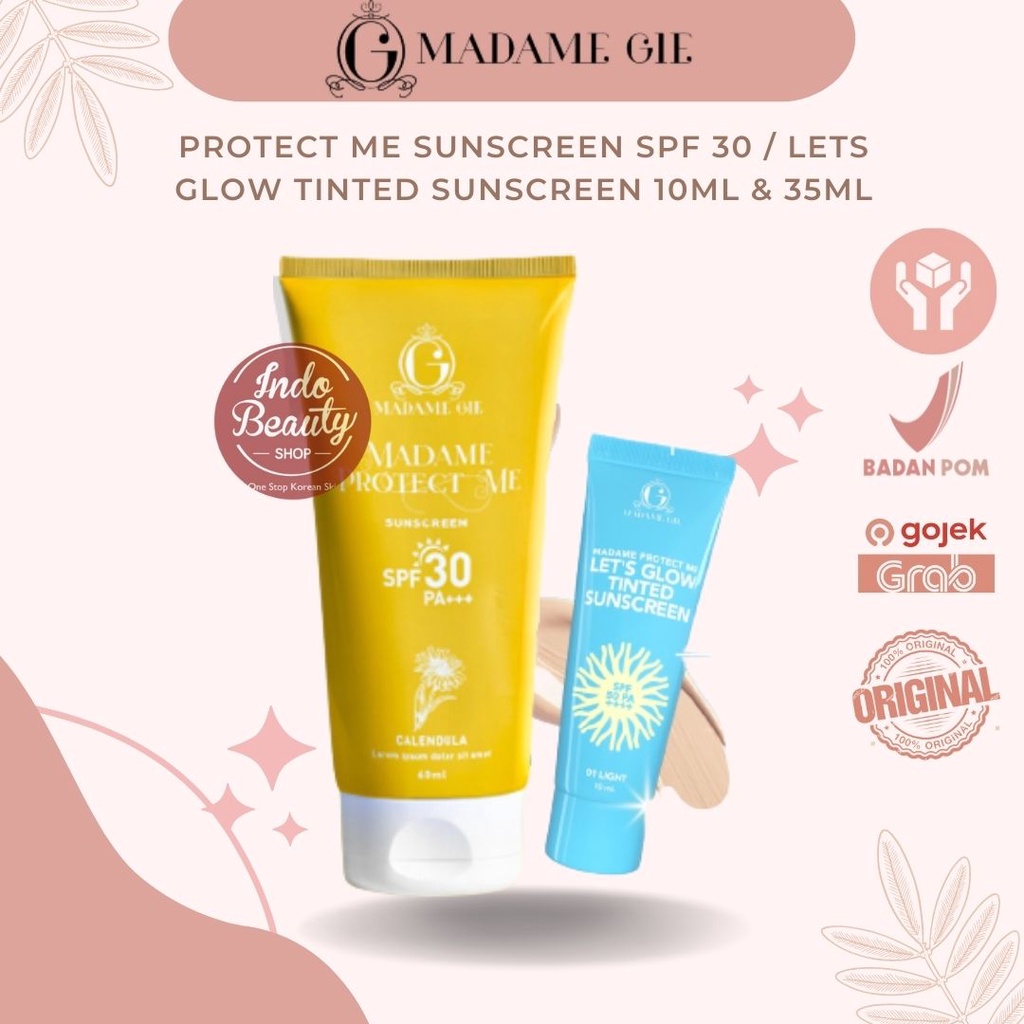 Jual Bpom Madame Gie Protect Me Sunscreen Spf 30 Pa Calendula 60ml Lets Glow Tinted Spf 50 5868