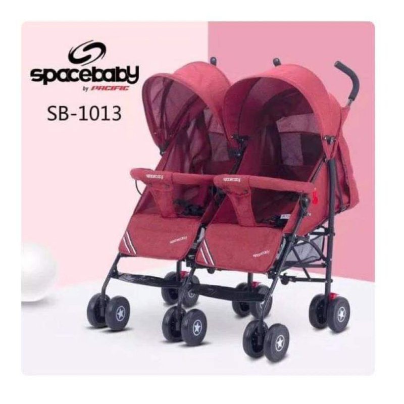 Stroller kembar 2024 depan belakang