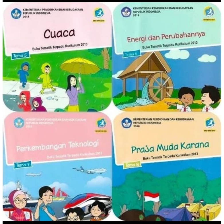 Jual paket buku tematik kelas 3 semester 2 tema 5678 | Shopee Indonesia