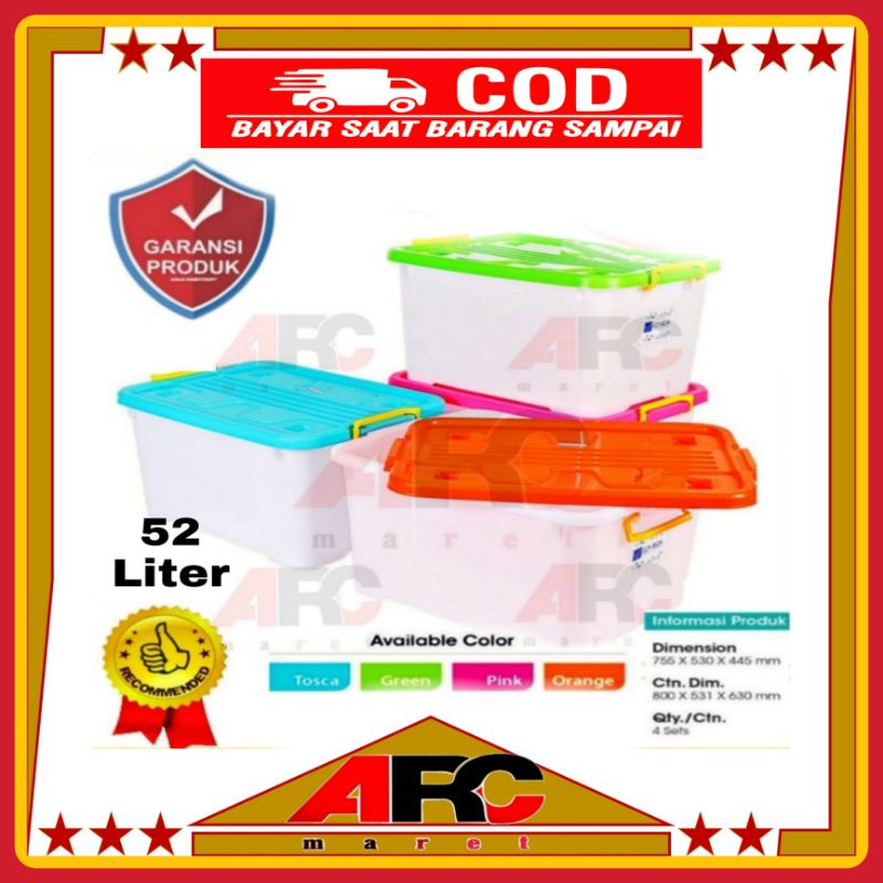 Jual CONTAINER BOX EZY BOX BIGGY CB 52 LITER | Shopee Indonesia