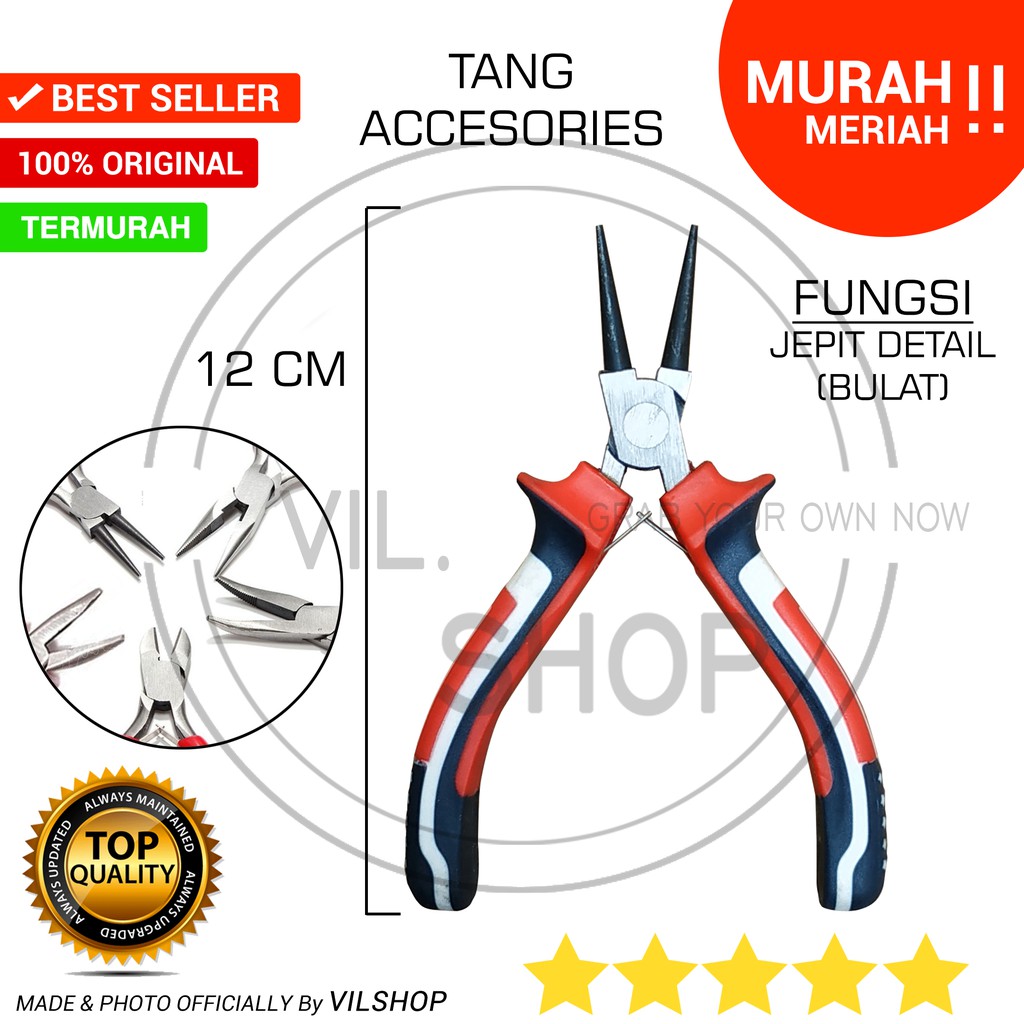 Jual Round Nose Plier Tang Penjepit Manik Aksesoris Jewelry Perhiasan