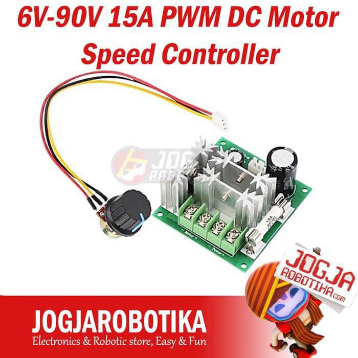 Jual PWM DC Motor Speed Controller Dimmer LED Light 6V-90V 15A | Shopee ...