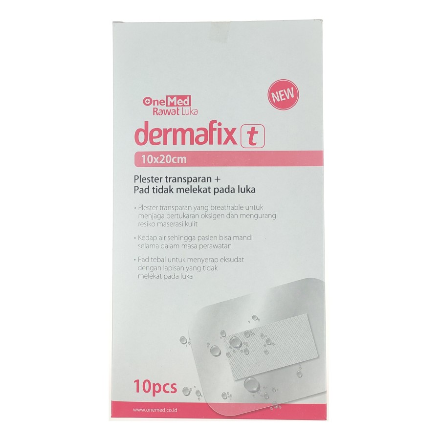 Jual Dermafix T 10 X 20cm Onemed Plester Bening Steril 10x20 Peralatan P3K Luka Sesar Anti Air